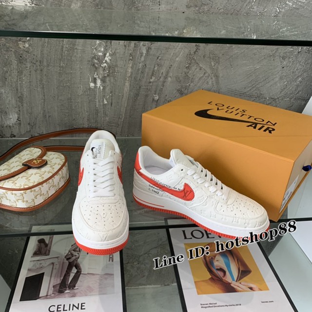 LV路易威登男士休閒運動鞋 Nike X Lv世紀大聯名22親友限定款運動板鞋 dx3148